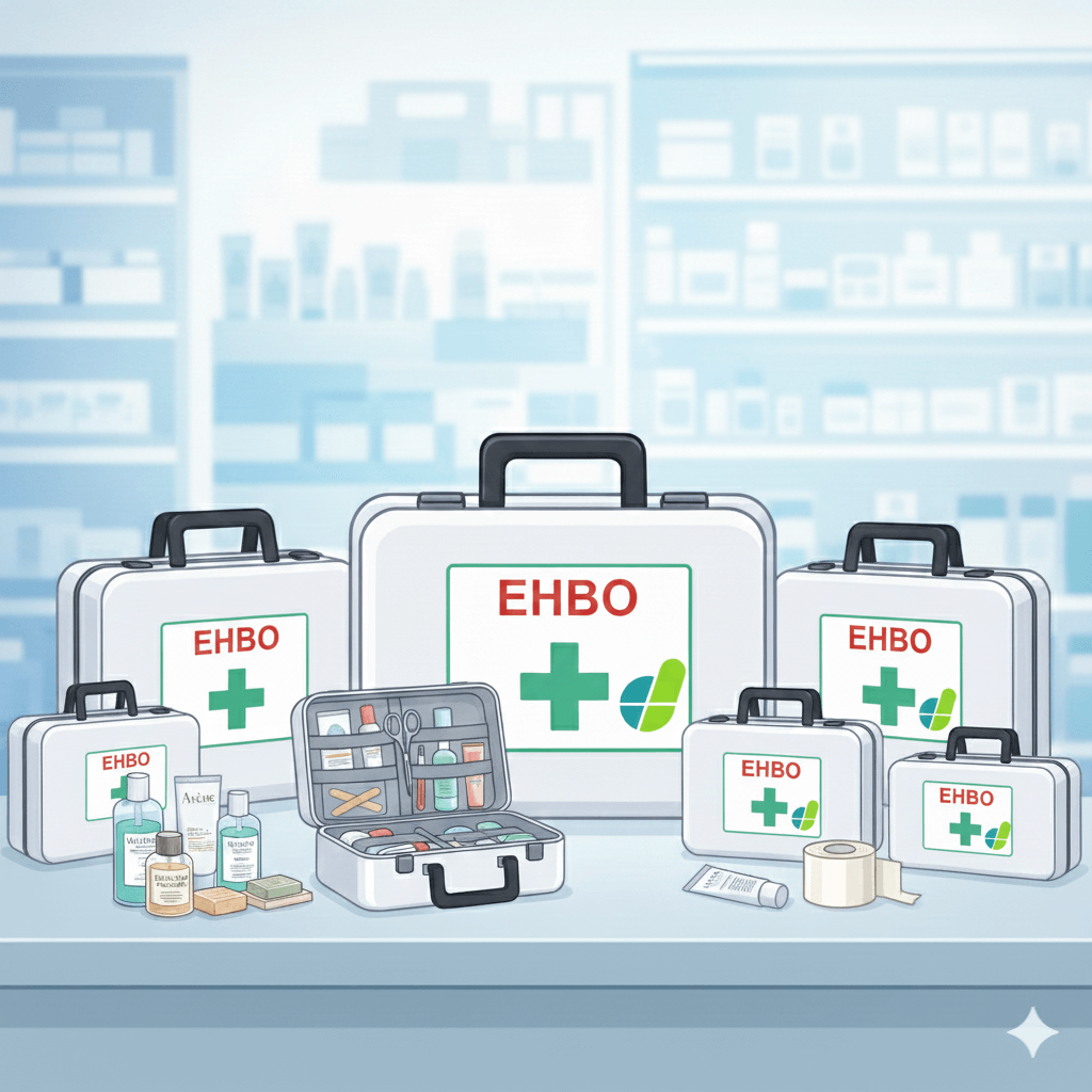 Complete EHBO-koffer bij Apotheek Desmedt Aartrijke Zedelgem